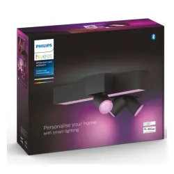 Reflektor Philips Hue White and Color Ambiance Centris 3 Cross Czarny