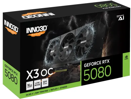 Karta graficzna Inno3D GeForce RTX 5080 X3 OC 16GB GDDR7 256bit DLSS 4