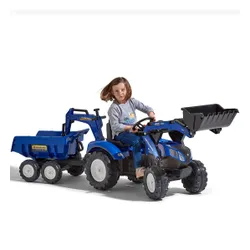 Falk Traktor na Pedały New Holland T8 z Koparką i Przyczepą 3-7 lat