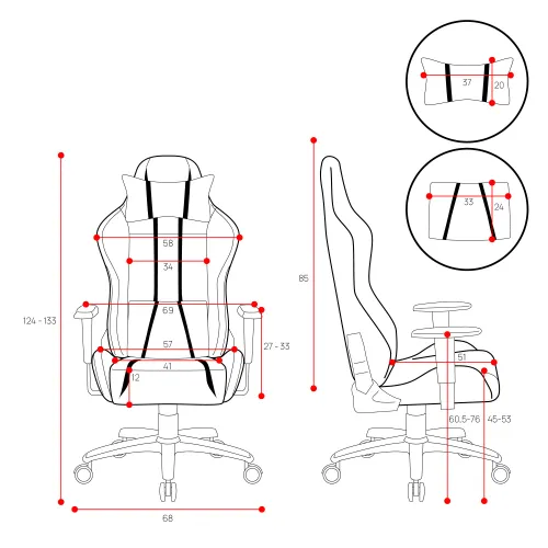 Fotel Diablo Chairs X-One 2.0 World of Tanks Gamingowy do 160kg Skóra ECO Tkanina Zielono-pomarańczowy