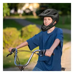 Kask rowerowy WOZINSKY HT-009C Czarny Full Face MTB  (rozmiar L)