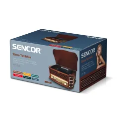 Gramofon SENCOR STT 016 Brązowy