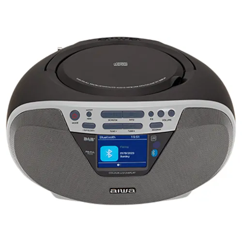 Radioodtwarzacz Aiwa Boombox BBTU-500DAB/SL Bluetooth DAB+ Srebrny
