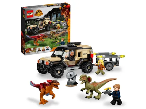 LEGO Jurassic World 76951 piroraptor ve dilophosaurus'un nakliyesi