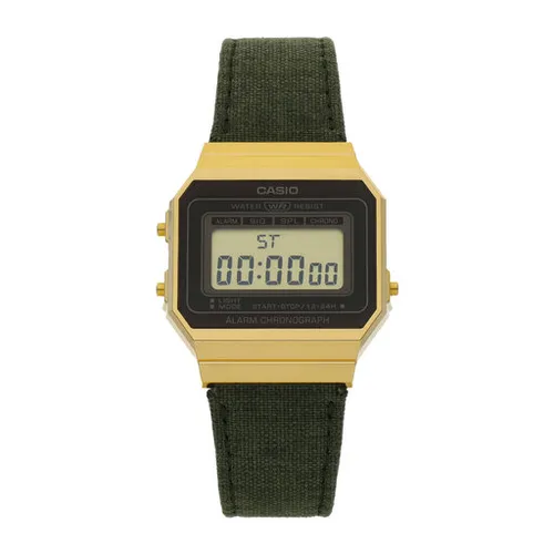 Casio Vintage A700WEGL-3aef Green / Gold Saati