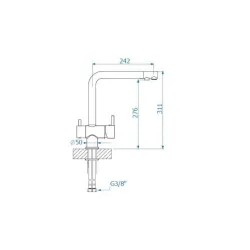 Bateria Alveus Aquila 1139808 Czarny Mosiądz