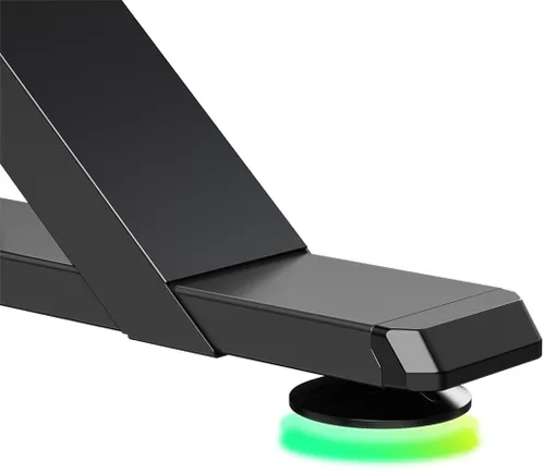 Biurko gamingowe ULTRADESK Iron RGB Czarny