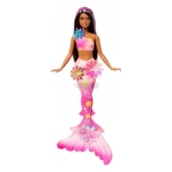 LALKA BARBIE SYRENKA ROZKWITAJĄCE KWIATY syrenka z magicznymi kwiatami JDM73