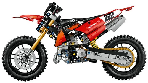 LEGO TECHNIC 42238 Motocykl Ducati Desmo450 MX Factory, zestaw klocków 10+