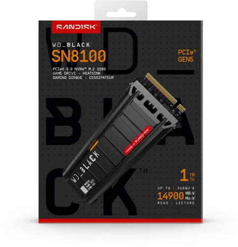 Dysk SANDISK WD Black SN8100 1TB SSD (z radiatorem)