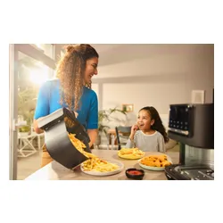 Air Fryer Frytkownica beztłuszczowa BRAUN MultiFry 5 HF5075IBK 6l z okienkiem do obserwacji postępów gotowania