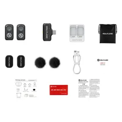 System bezprzewodowy HOLLYLAND Lark A1 Mini Duo USB-C Szary