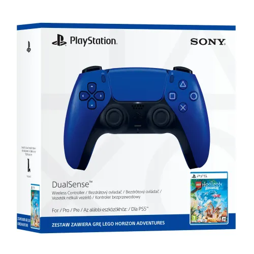 Pad Sony DualSense do PS5 Bezprzewodowy Wieczorny kobalt + Gra LEGO Horizon Adventure