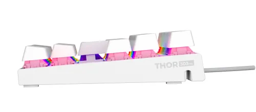 Klawiatura mechaniczna Genesis Thor 303 TKL RGB Outemu Peach Silent Biały