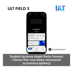 Głośnik Bluetooth Sony ULT Field 3 SRS-ULT30H Szary + Słuchawki bezprzewodowe ULT Wear WH-ULT900NB Czarny