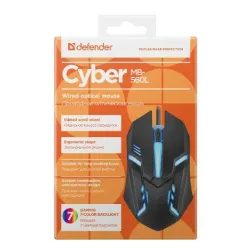 Myszka gamingowa Defender Cyber MB-560L Czarny