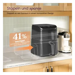 Frytkownica beztłuszczowa COSORI Turbo Tower Pro Smart ‎CAF-DC113S-ADE Wi-Fi 10,8 l Double Stack