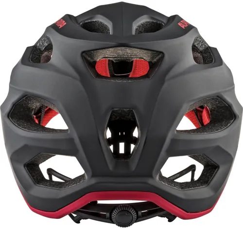 Kask rowerowy ALPINA Carapax 2.0 Czarno-czerwony MTB (rozmiar M)