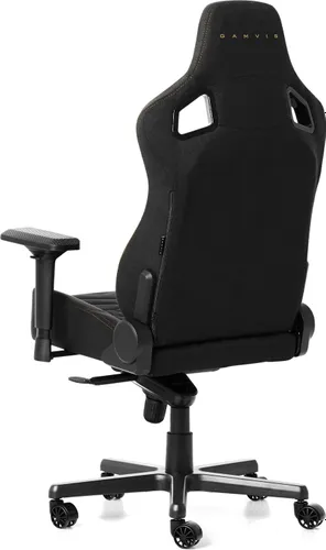 Fotel GAMVIS Elite 2.0 Pro XL Tkanina Czarny (złote elementy)