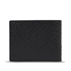 Мужской кошелек Tommy Hilfiger Th Mono Leather Mini CC Wallet Am0am11593 Black BDS