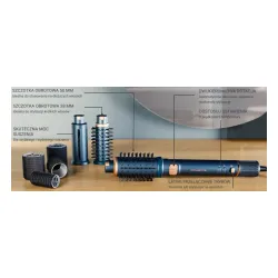 Suszarko-lokówka Rowenta Air Rotate UB9920 1300W Jonizacja Obrotowa Zimny nawiew Średnica szczotki 38mm 50mm 4 poziomy temperatury