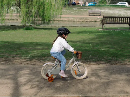 Rower dziecięcy HUFFY Retro Vintage 14 cali dla chłopca Szary mat