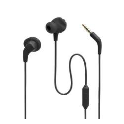 Słuchawki przewodowe JBL Endurance Run 2 Wired Black Dokanałowe Mikrofon Czarny