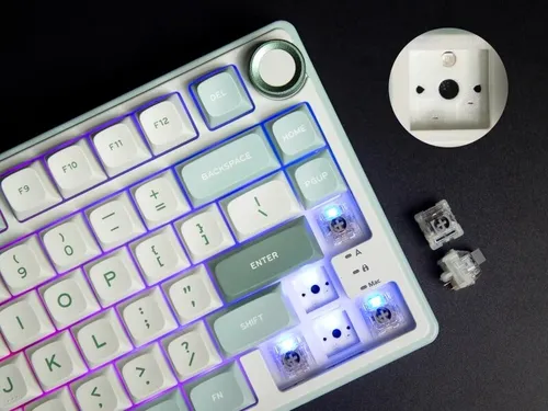 Klawiatura ROYAL KLUDGE R75 Sky Cyan K Silver Switch