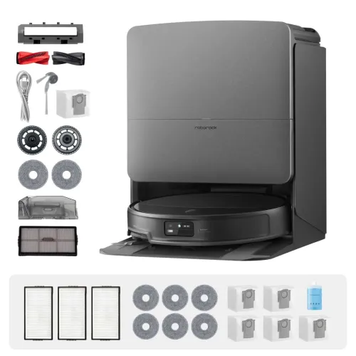 Robot sprzątający Roborock Saros 20 Complete Funkcja mopowania Stacja oczyszczająca Tworzenie mapy pomieszczenia 63dB Funkcje AI