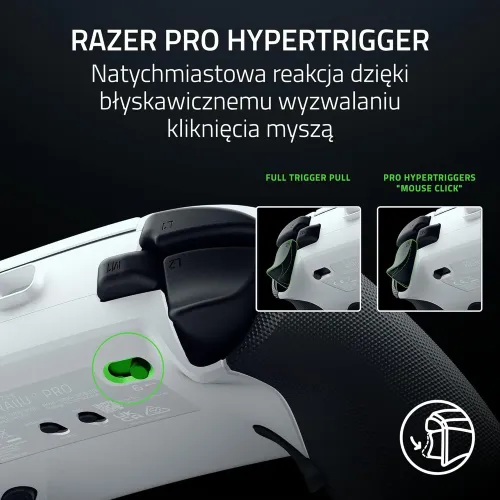Pad Razer Raiju V3 Pro do PS5, PC Bezprzewodowy Biały