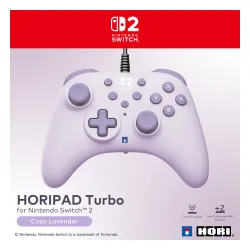 Pad Hori Turbo Cozy Lavender do Nintendo Switch 2 Przewodowy