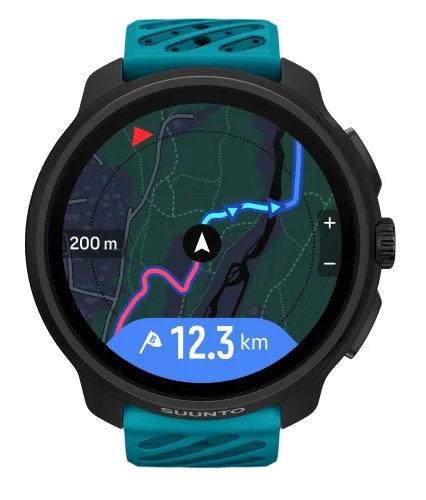 Zegarek sportowy Suunto Race 2 Wave Blue 49mm GPS Niebieski