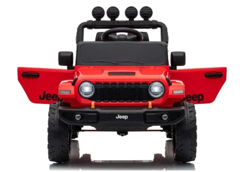 Auto Na Akumulator Jeep Rubicon 2X200W 24V Eva Skóra LED Pilot Radio MP3
