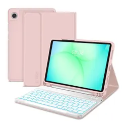 Etui na Samsung Galaxy Tab A9+/A11+ Plus 11.0 TECH-PROTECT SC Pen Różowy + Klawiatura