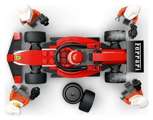 LEGO City 60443 F1 Pit stop i mechanicy z bolidem Ferrari