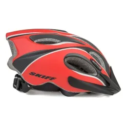 Kask rowerowy Author Skiff czerwono-czarny