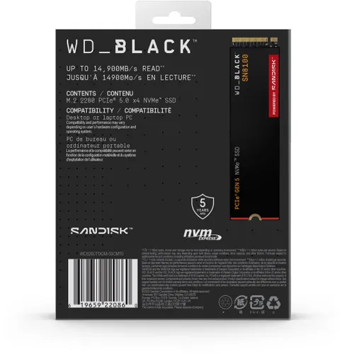 Dysk SANDISK WD Black SN8100 2TB SSD