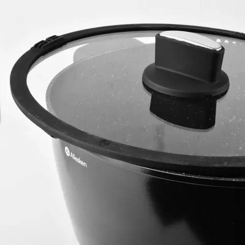 Garnek z pokrywką ILAG ULTIMATE MONDEX ALLESKEN VALERIAN 6,7 l czarny