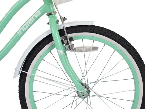 Rower dziecięcy INDIANA Pretty 20 cali dla dziewczynki Miętowy