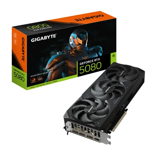 Karta graficzna Gigabyte GeForce RTX 5080 WINDFORCE OC SFF 16GB GDDR7 256bit DLSS 4