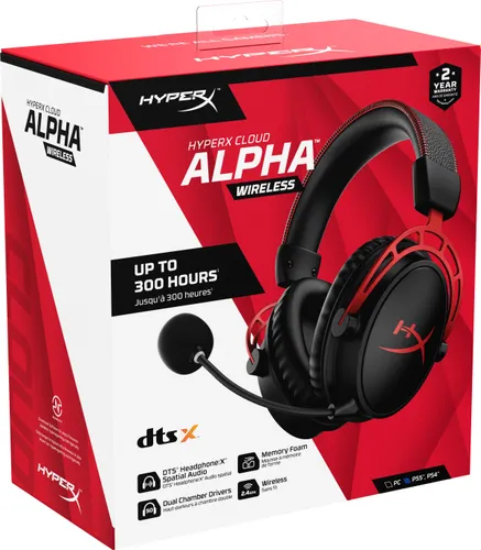 HyperX Cloud Alpha Kablosuz Kırmızı Kulaklıklar (4P5D4AA)