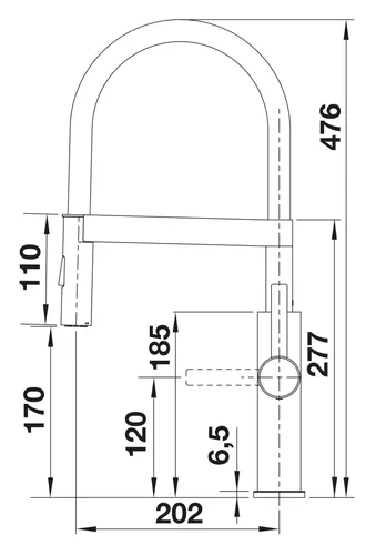 Bateria BLANCO Sonea-S Flexo 526616 Stal szczotkowana