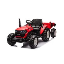 Traktor Na Akumulator Dla Dziecka Hc-306 24V 2X95W Przyczepa Eva LED Pilot