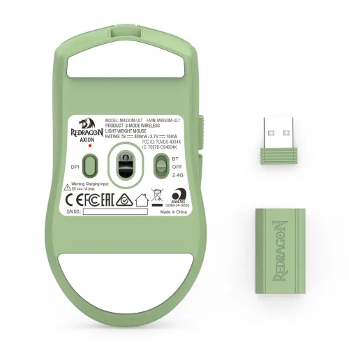 Myszka gamingowa Redragon M933OM-ULT Axion Green