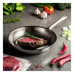 FISSLER Catania 24 cm - patelnia ze stali nierdzewnej