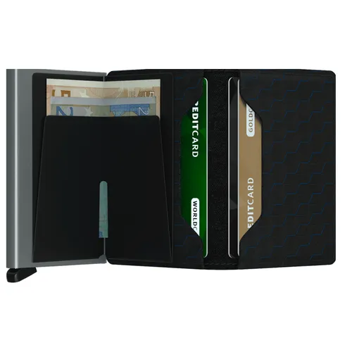 Küçük RFID Cüzdan Secrid Slimwallet Optical-black / titanium