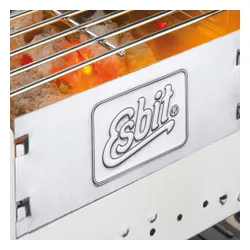 Esbit BBQ300S kömür kamp ızgarası 23cm x 30.5cm