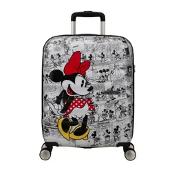 Walizka kabinowa American Tourister Wavebreaker Disney - Minnie comics white