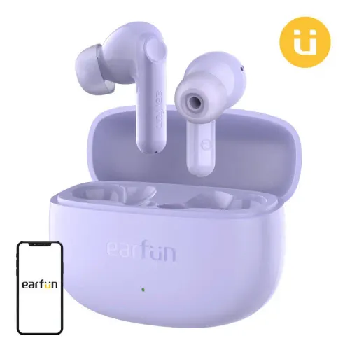 Słuchawki bezprzewodowe Earfun Air Life Dokanałowe Bluetooth 5.4 Fioletowy