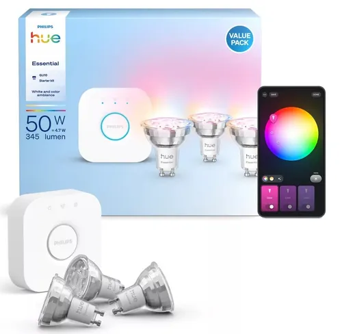 Inteligentna żarówka LED PHILIPS HUE 929004235707 4.7W GU10 (3 szt.)
